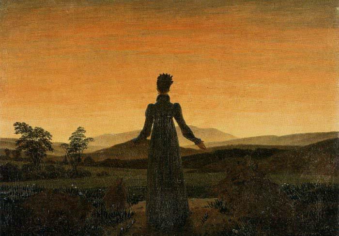 Caspar David Friedrich Woman before the Rising Sun